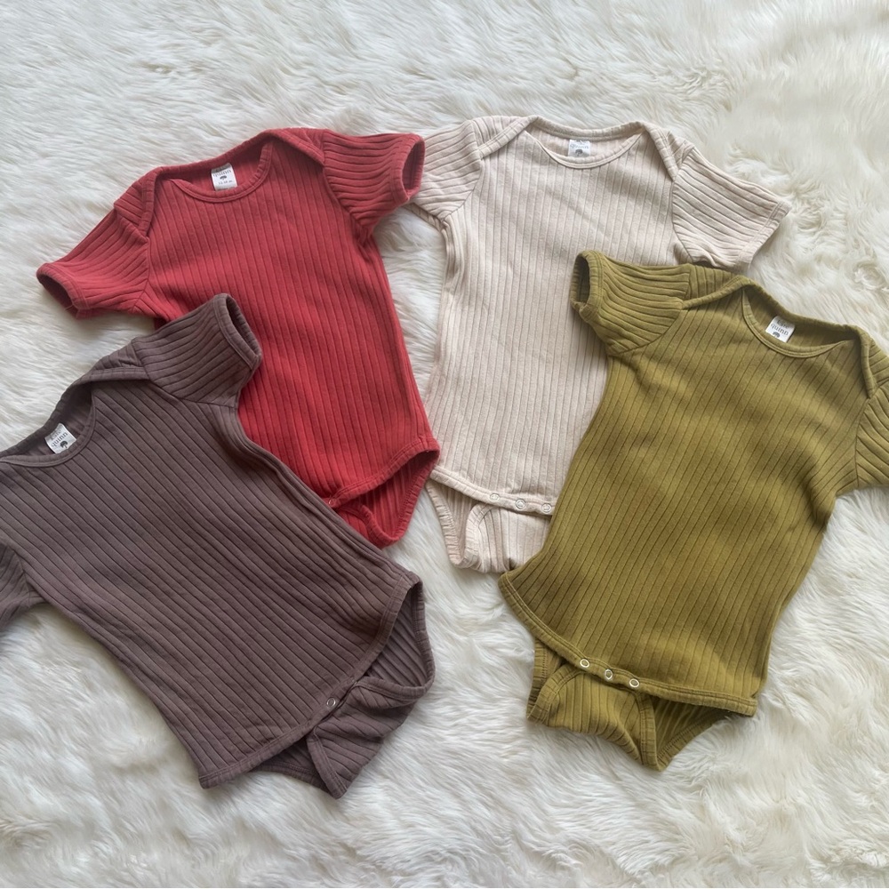 Kate Quinn Wide Rib Bodysuit Bundle Cotton size 12-18 Lot of 4